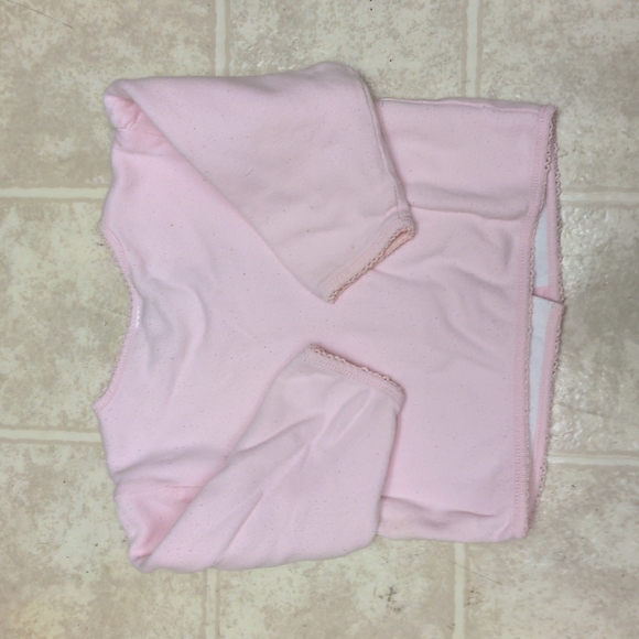 Baby Gap Newborn 3 Month Pink Sleep Pajama with Matching Over Coat - Picture 2 of 5